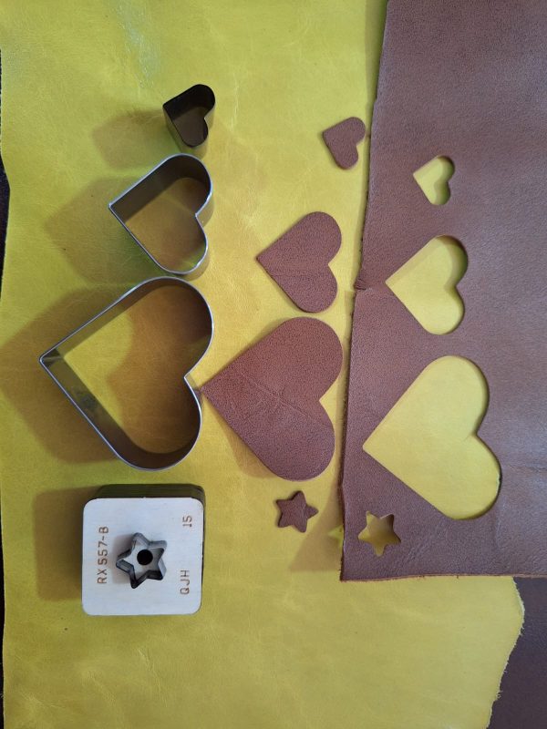 set de troqueles de corazon
